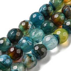 Chapelets de perles d'agate naturelle&nbsp;G-C082-A01-02
