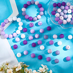 90 pz 6 colori perline in silicone&nbsp;SIL-PA0001-07B