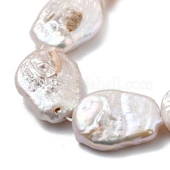 Natürliche Barock Keshi Perlen Stränge&nbsp;PEAR-P064-08C-03C