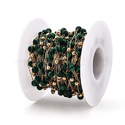 Cadenas de cuentas de malaquita hechas a mano&nbsp;CHS-T006-22G
