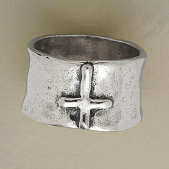Fingerringe aus Legierung mit Kreuzmuster&nbsp;FS-WG6D053-03