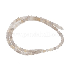 Fili di perle agata grigio naturale &nbsp;G-U021-B01-01