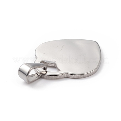 Pendentifs en acier inoxydable 304 anti-ternissement&nbsp;STAS-G284-19P
