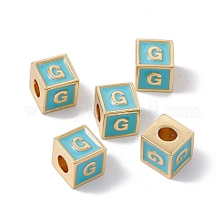 Accumuler des perles d'émail en laiton placage&nbsp;KK-B060-04G-06G