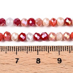 Chapelets de perles en verre électroplaqué&nbsp;GLAA-T023-B16-07