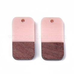 Pendentifs en bois de résine et de noyer&nbsp;RESI-S358-11-M