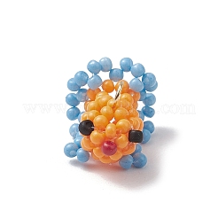3 pz 3 colori perline di vetro ciondolo pesce d'oro&nbsp;PALLOY-MZ00561