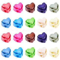100 Stück Kordelstopper aus Kunststoff in 10 Farben&nbsp;FIND-SP0005-12