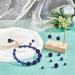 120 Stück 3 Stile natürliche Lapislazuli-Perlenstränge&nbsp;G-NB0003-68