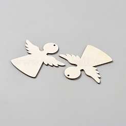 Décorations de pendentifs en bois non finis&nbsp;WOOD-WH20009-02H