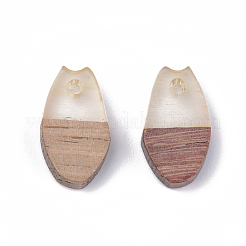 Pendentifs en bois de résine et de noyer&nbsp;RESI-S358-12B