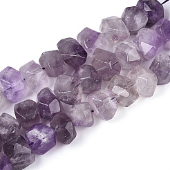 Natürlichen Amethyst Perlen Stränge&nbsp;G-N347-18A-01