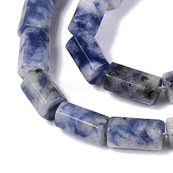Perles de jaspe tache bleue naturelle&nbsp;GG-N002-01A-25