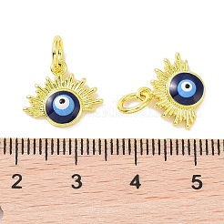 Vrais pendentifs en laiton plaqué 18k or véritable&nbsp;KK-L209-035G-02