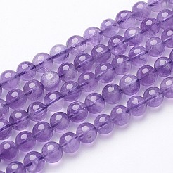 Natürlicher Amethyst Perlen Strang&nbsp;X-GSR6mmC062