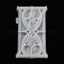 Valentinstag paar Sanduhr Form Display Dekoration DIY Silikon Statue Form&nbsp;DIY-K072-03