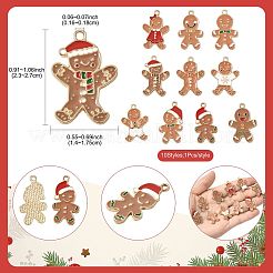 10 stücke 10 stile weihnachten thema legierung emaille anhänger&nbsp;ENAM-FS0003-79
