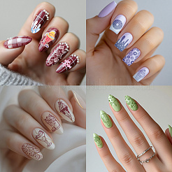 DIY-Nagelkunst-Vorlagen aus Edelstahl&nbsp;MRMJ-WH0092-102