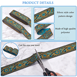 Rubans de polyester de broderie de style ethnique&nbsp;OCOR-WH0063-30A