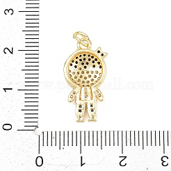 Colgante micropavé cubic zirconia de latón&nbsp;LS-KK-D258-36G-04