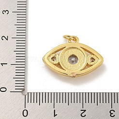 Cremagliera placcatura micro ottone spianare pendenti zirconi&nbsp;KK-C074-15G-02