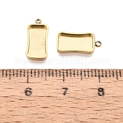 Cabochon-Anhängerkomponente aus Edelstahl 304&nbsp;STAS-Q113-19A-G