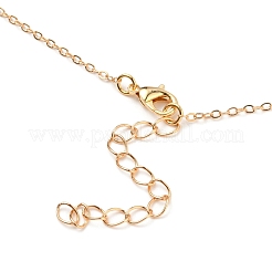 Collier chaîne torsadée en laiton&nbsp;NJEW-JN03110-02