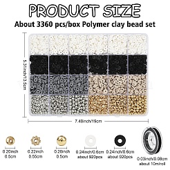 DIY-Sets zur Herstellung von Armbändern aus Polymer-Tonperlen und CCB-Kunststoffperlen&nbsp;DIY-YW0012-06B
