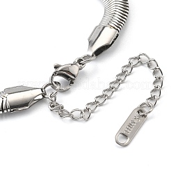 Bracelets en acier inoxydable 304&nbsp;BJEW-R003-05P-01