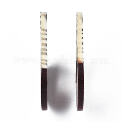 Pendentifs en résine et bois imprimés&nbsp;RESI-S358-67