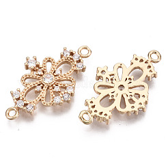 Connettori in ottone micro pavimentato in zirconia cubica&nbsp;KK-R111-015-B01