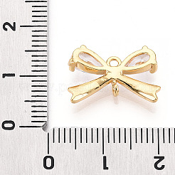 Breloques de zircone cubique clair pavés en laiton&nbsp;KK-N254-177G