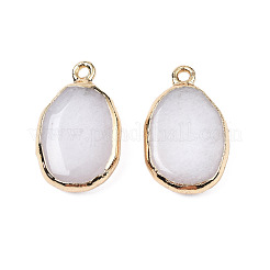 Colgantes de piedra blanca natural&nbsp;G-N326-130-01