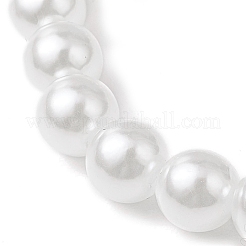 Pulseras elásticas con dijes de mariposa de esmalte de aleación para mujer&nbsp;BJEW-JB11447