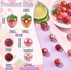 Kits de perles acryliques et pavées pour boules disco à faire soi-même&nbsp;DIY-FS0010-56B