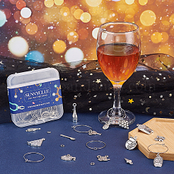 Kit de fabrication de pendentifs en forme de nourriture pour verres à vin&nbsp;DIY-SC0018-49