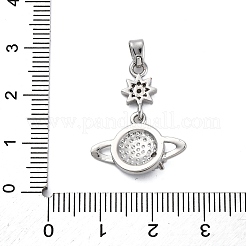 Ottone micro spianare pendenti zirconi&nbsp;KK-V009-12P