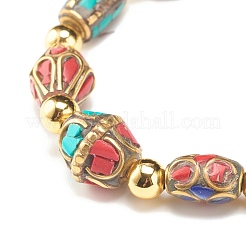 Stretch-Armband mit Ethno-Tribal-Perlen&nbsp;BJEW-JB07697