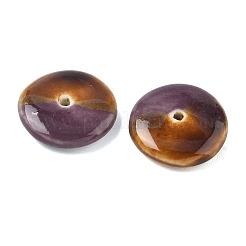 Perline vintage in porcellana bicolore fatte a mano&nbsp;PORC-NH0002-01E
