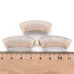 Perles acryliques craquelées opaques&nbsp;MACR-S372-001N-006