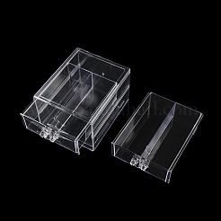 4-Gitter-Schubladenboxen aus Acryl zur Schmuckaufbewahrung&nbsp;CON-K002-01A