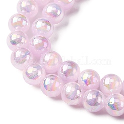 Placage de brins de perles de sélénite naturelle&nbsp;G-G120-A01-03-01