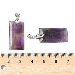 Natürliche Amethyst facettierte Anhänger&nbsp;G-L623-03P-06