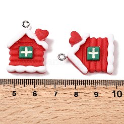 Pendentifs en résine opaque sur le thème de noël&nbsp;LS-RESI-U011-01