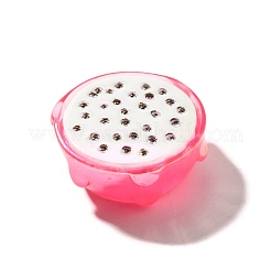 Cabochons en résine de fruits opaques avec placage UV électrolytique&nbsp;CRES-U004-03F
