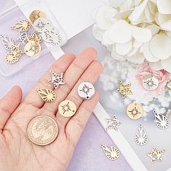 24 pendentif en acier inoxydable de style 201&nbsp;STAS-DC0006-09