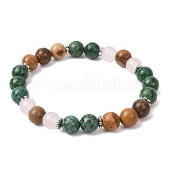 Stretcharmbänder aus natürlichem Lapislazuli&nbsp;BJEW-P398-01F