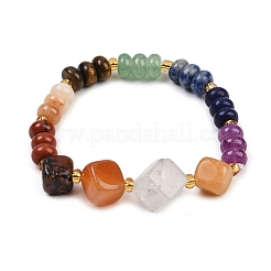 Stretch-Armbänder aus natürlichen und synthetischen Edelsteinperlen für Damen&nbsp;BJEW-B146-01B