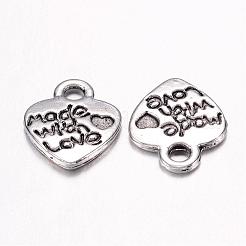 Idee per regali di san valentino pendenti in lega stile tibetano&nbsp;X-LF0004Y