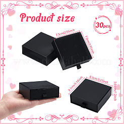 Boîtes à bijoux en papier&nbsp;CON-WH0085-203A